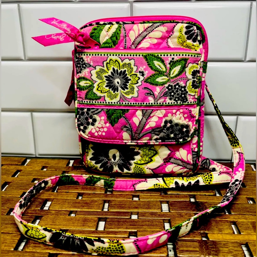 Vera Bradley Hipster Crossbody Purse Priscilla Pink